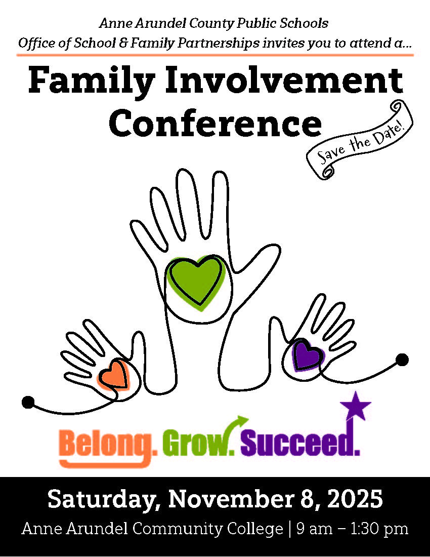 Family Involvement Conference, Save the date: November 8