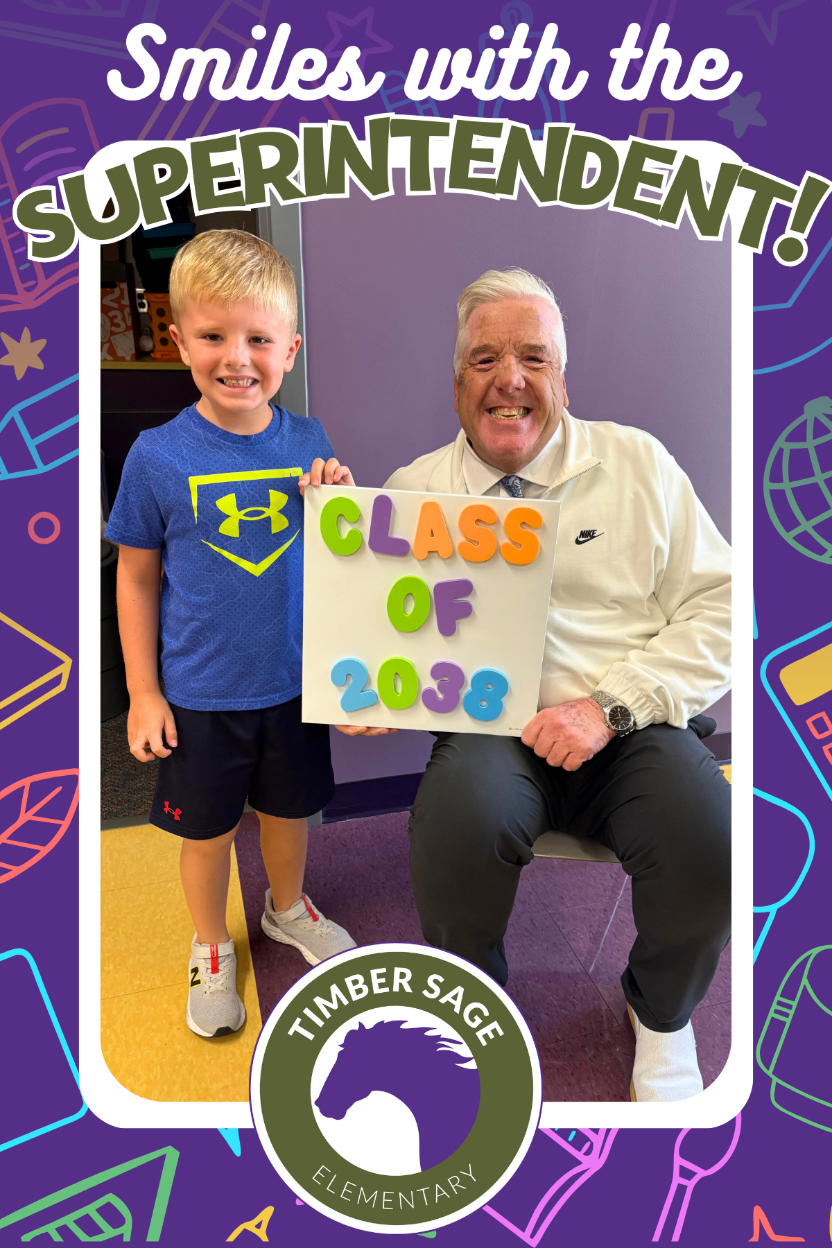 Smiles with Superintendent photo