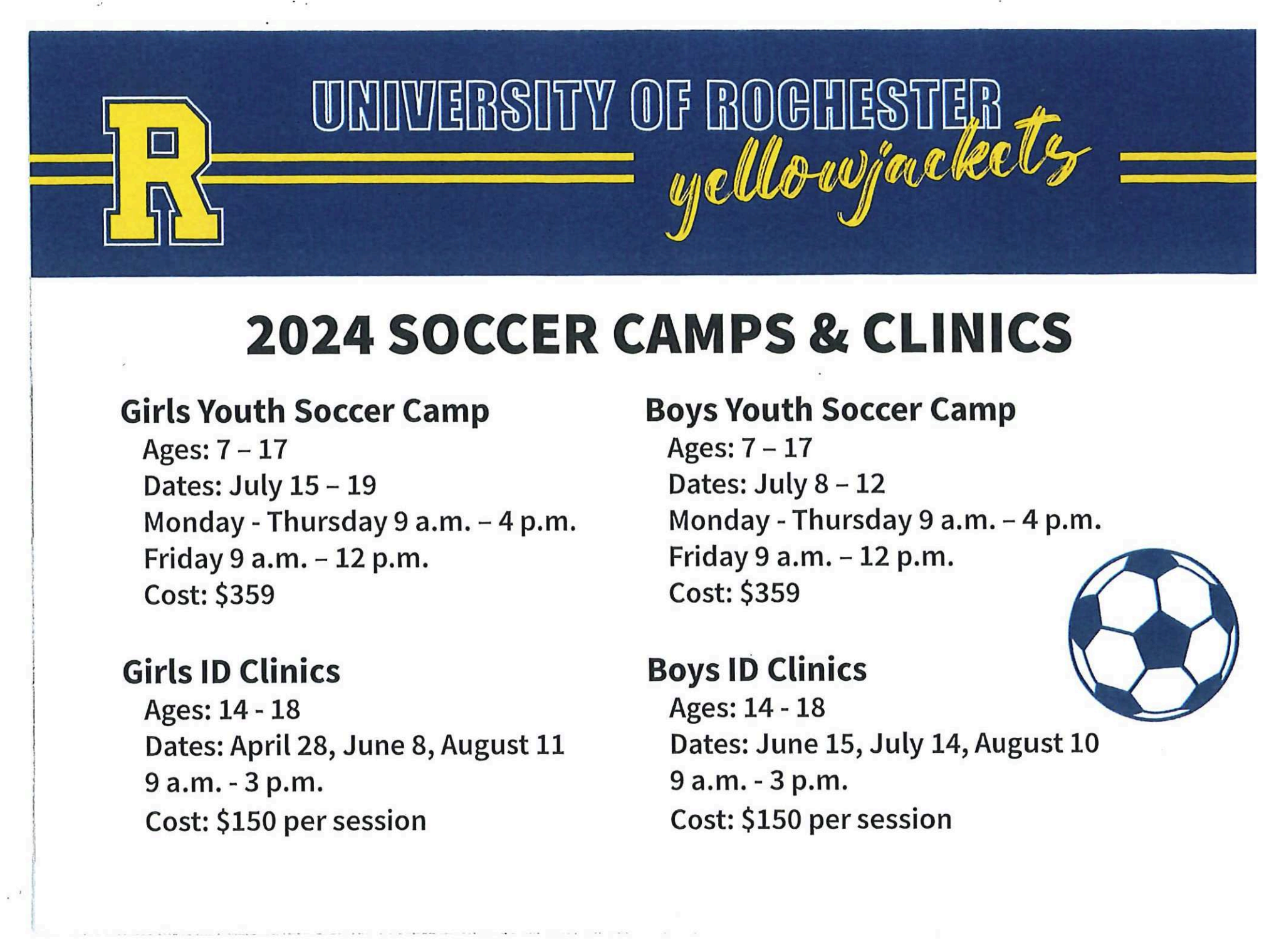 2024 soccer camps and clinics