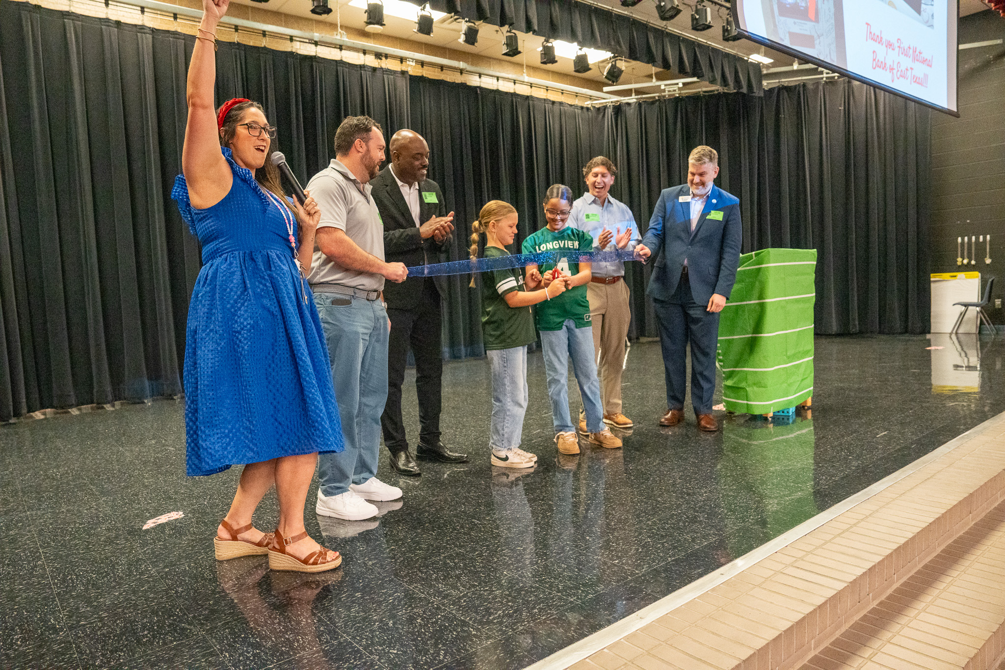 PEP Book vending machine ribbon cutting