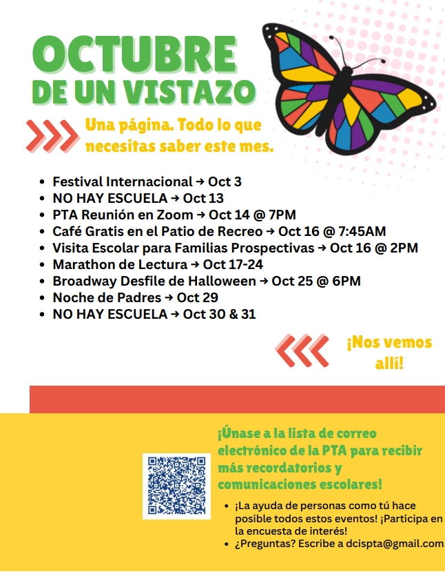 Octubre de un vistazo