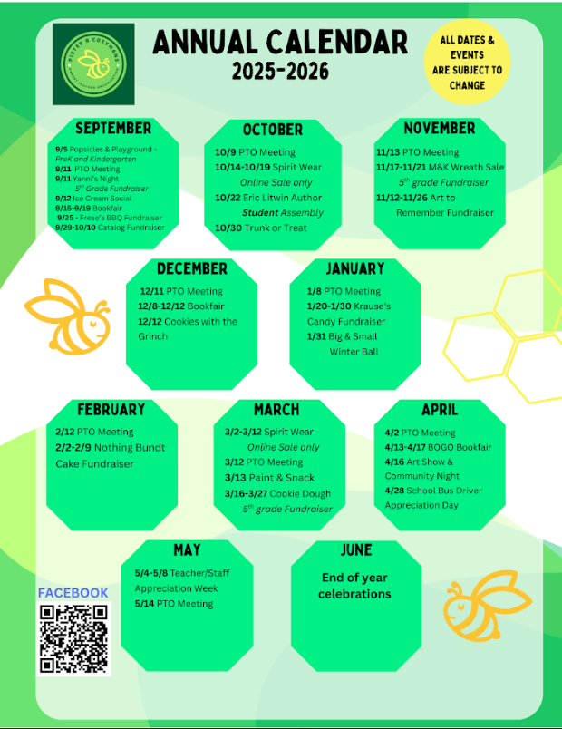 Annual Calendar 2025-2026