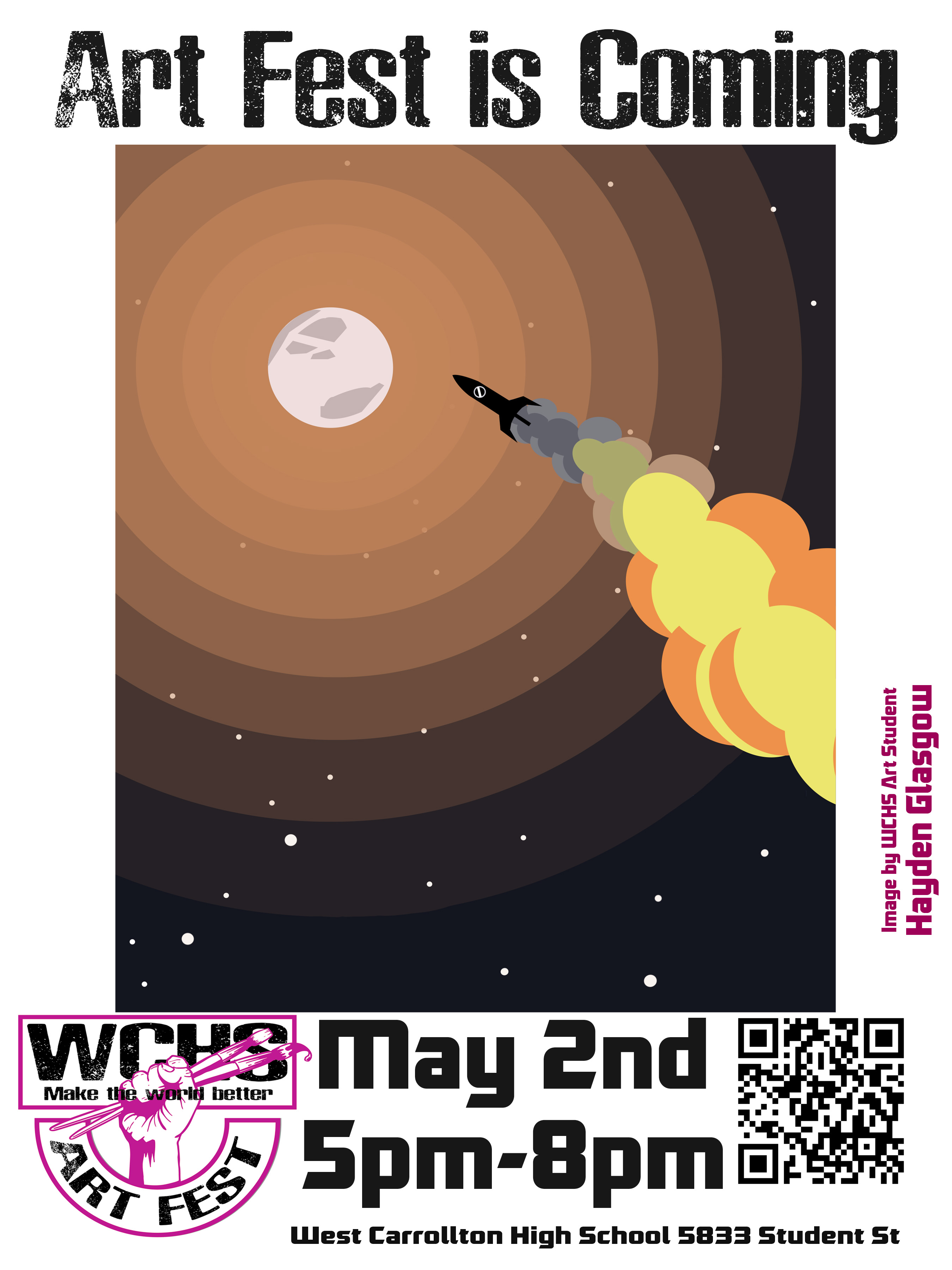 Student Produced Art Fest Flyer