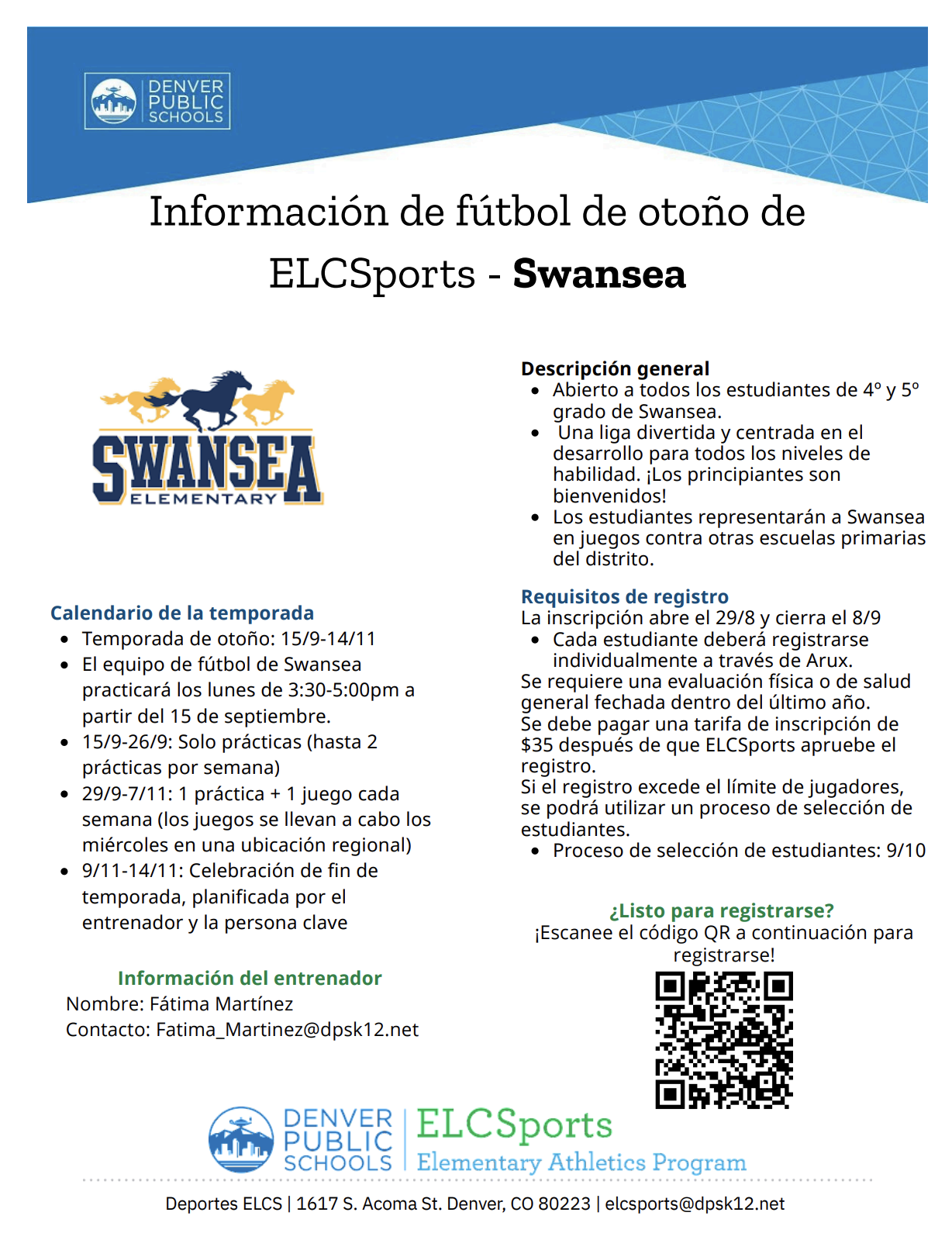 Soccer Flyer Spanish