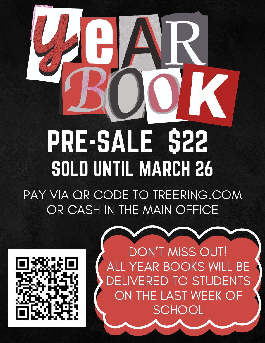 Yearbook presale until 3/26