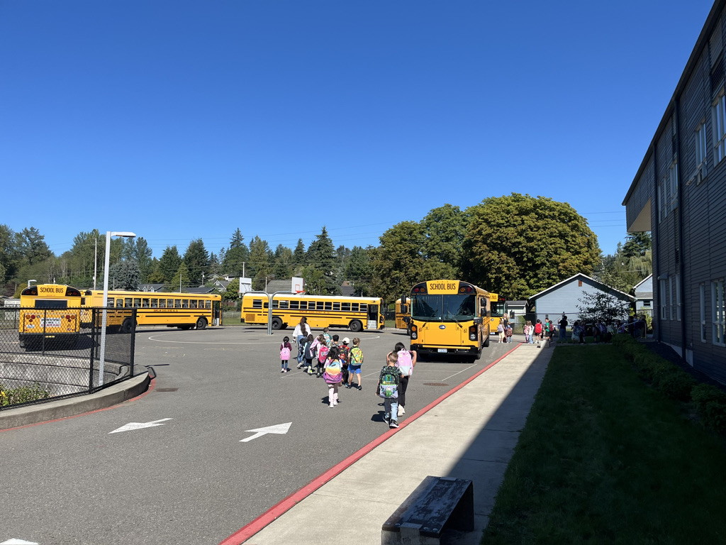 Black Diamond ELementary bus pick up 