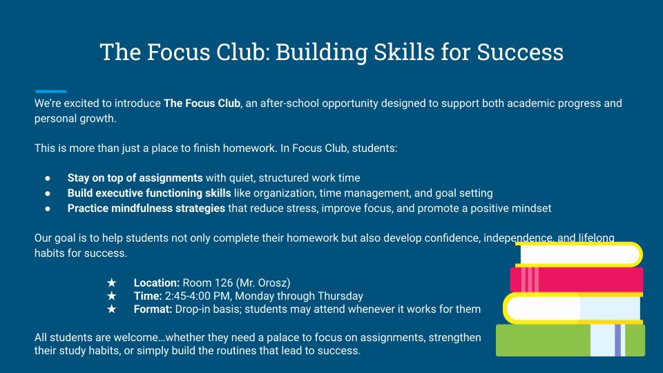 Focus Club Flyer