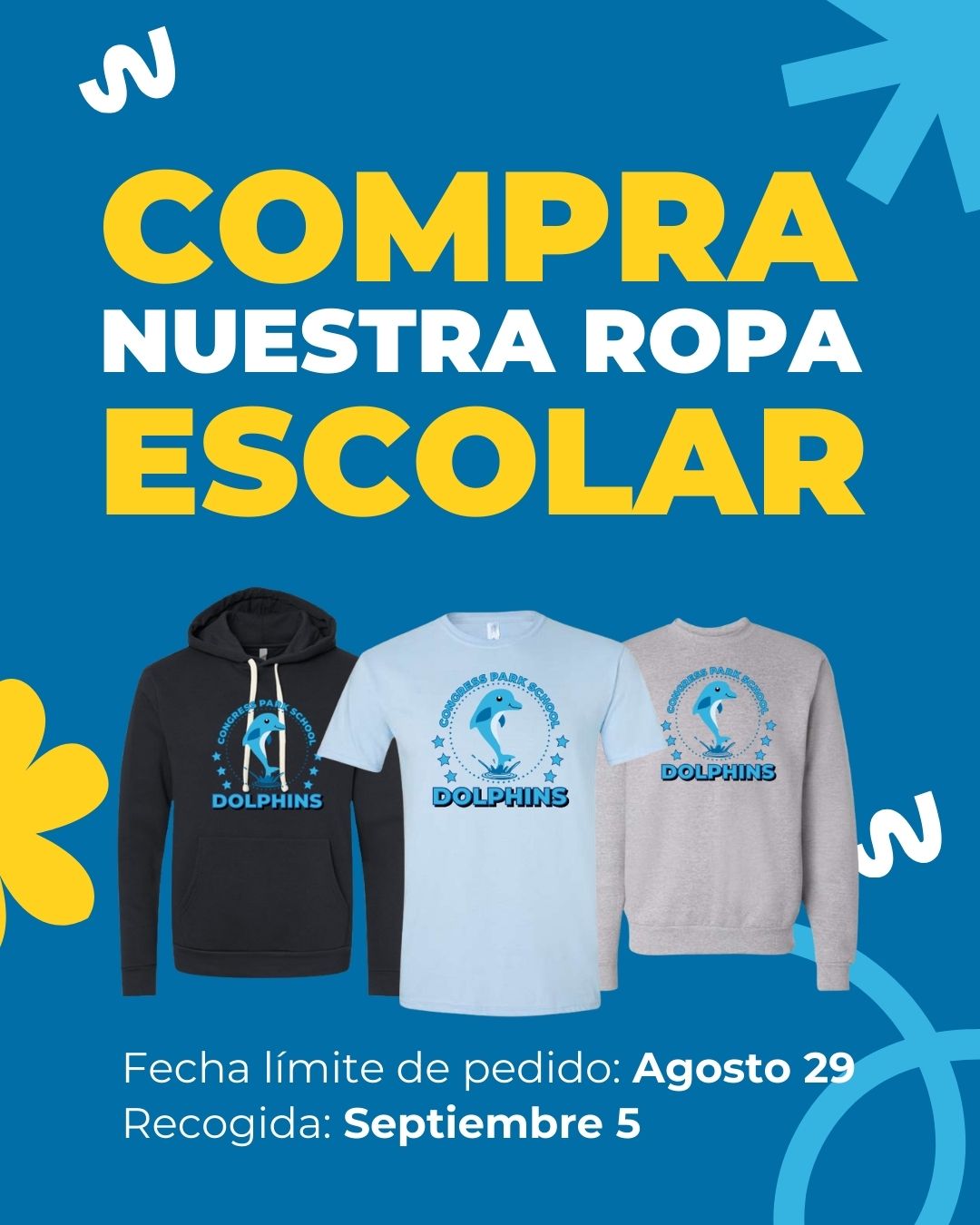 spirit wear flyer spanish