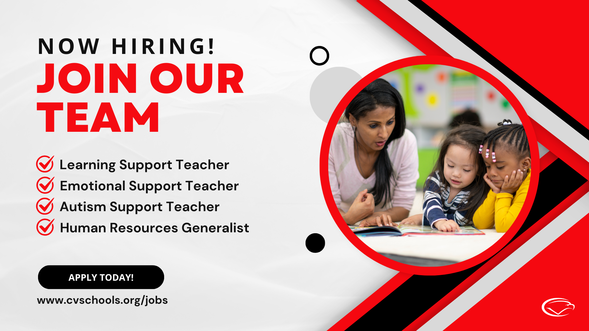 CV is hiring for the 2024-2025 school year