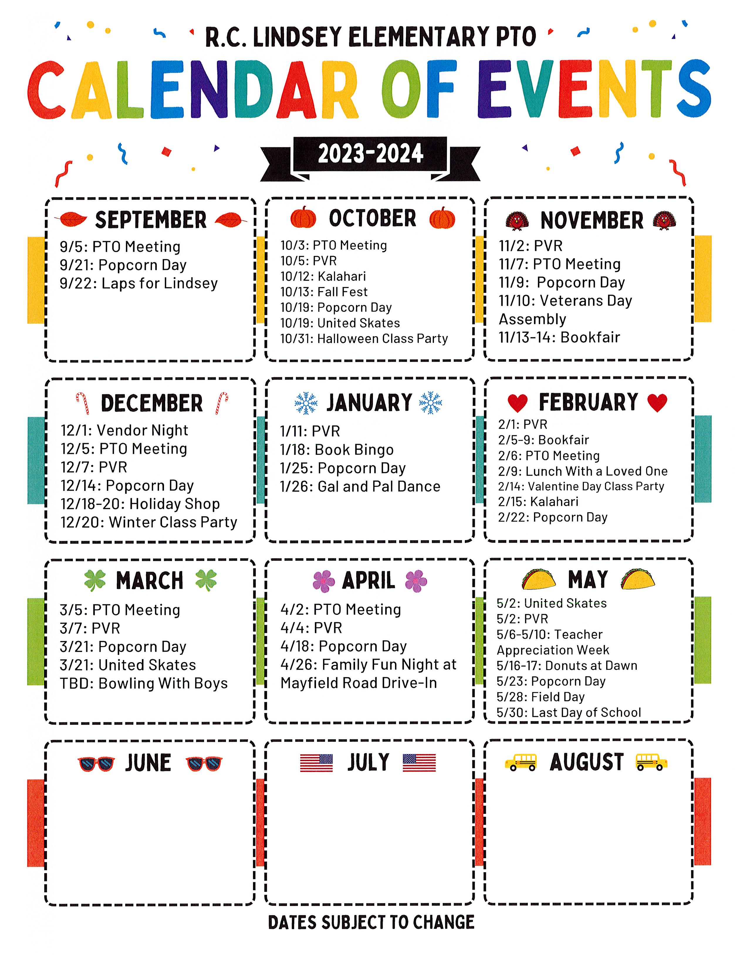 PTO Calendar