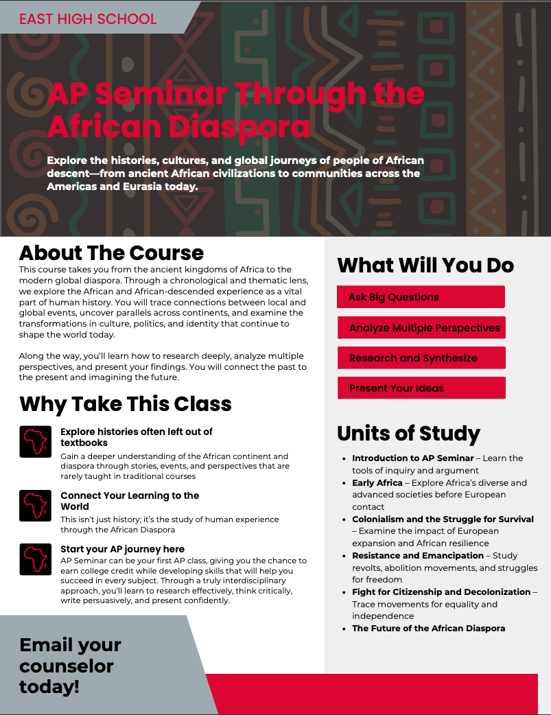 AP Seminar African Diaspora