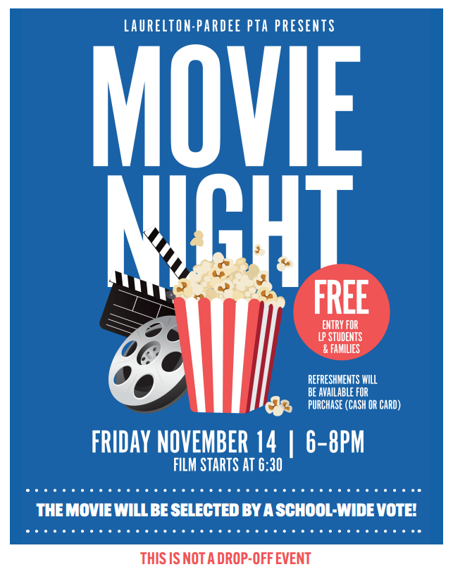 Movie Night, 11/14 6-8pm