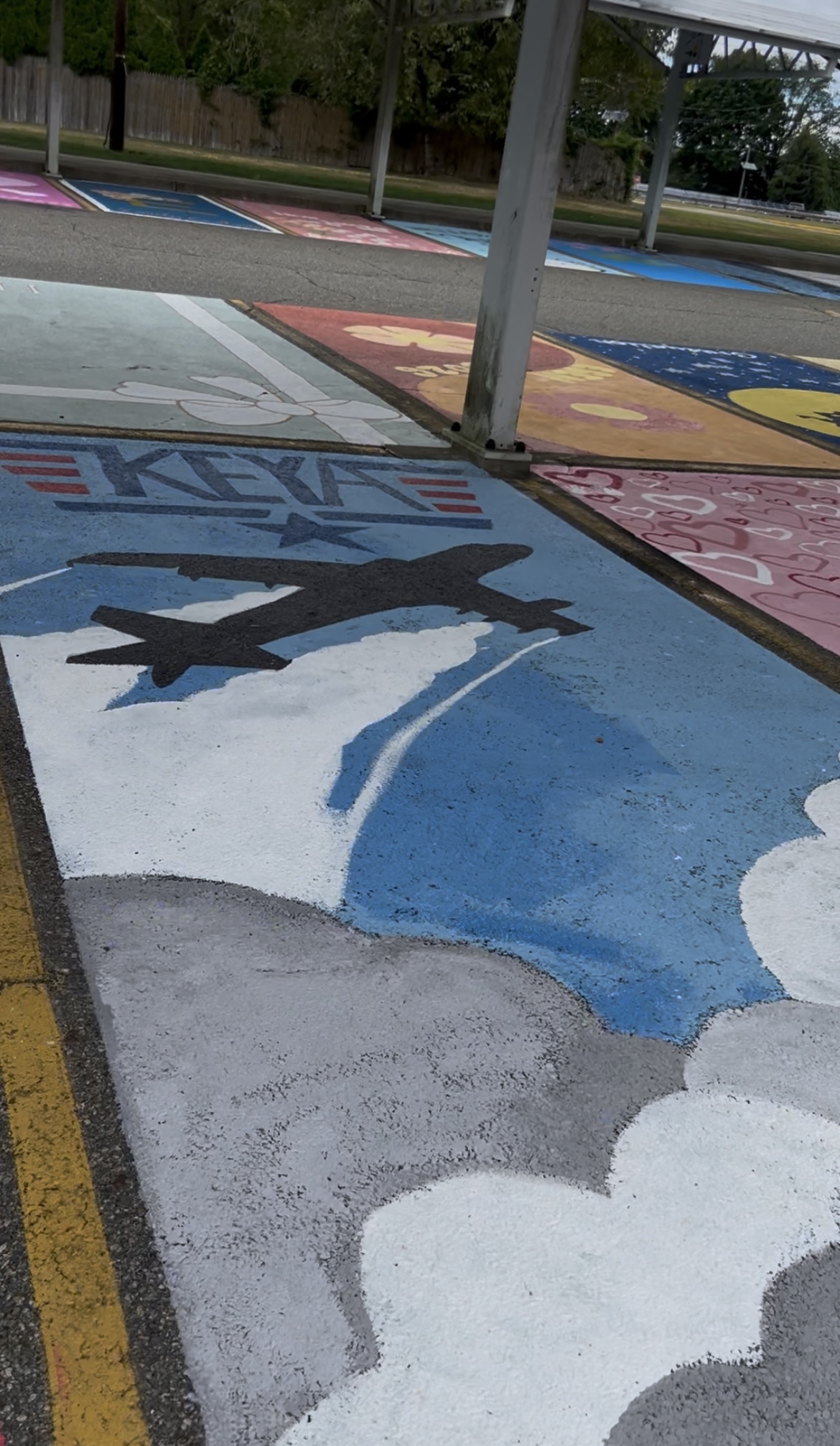 WHHS Paints a Parking Spot
