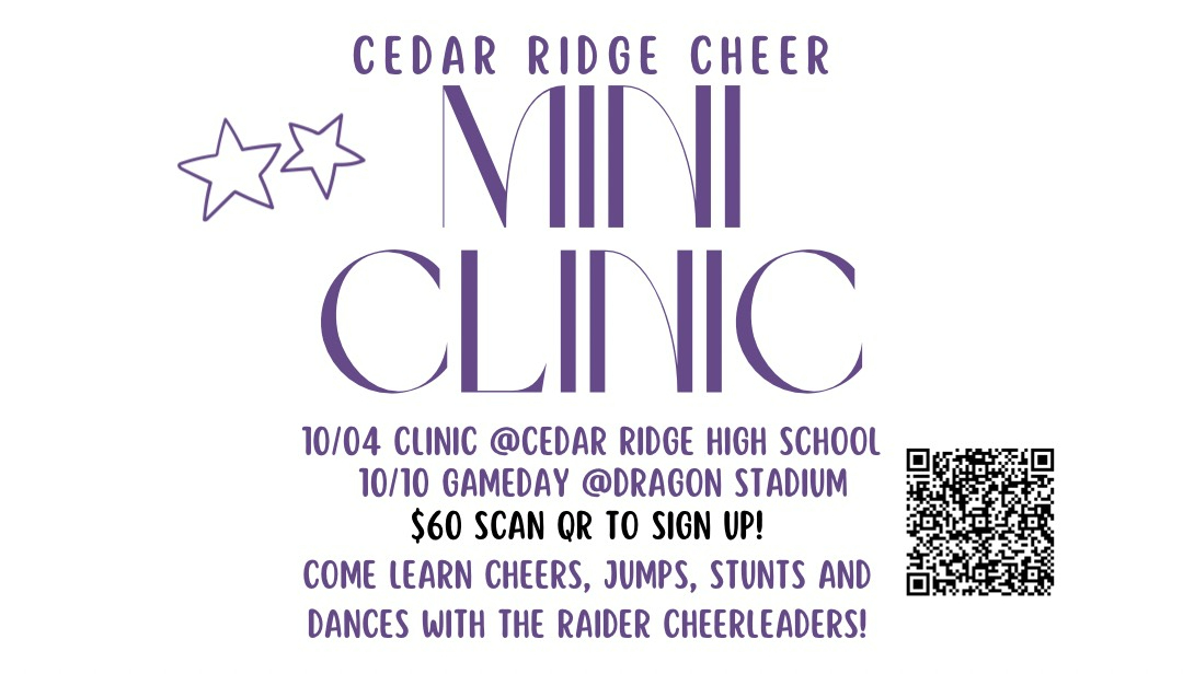 CRHS cheer clinic 
