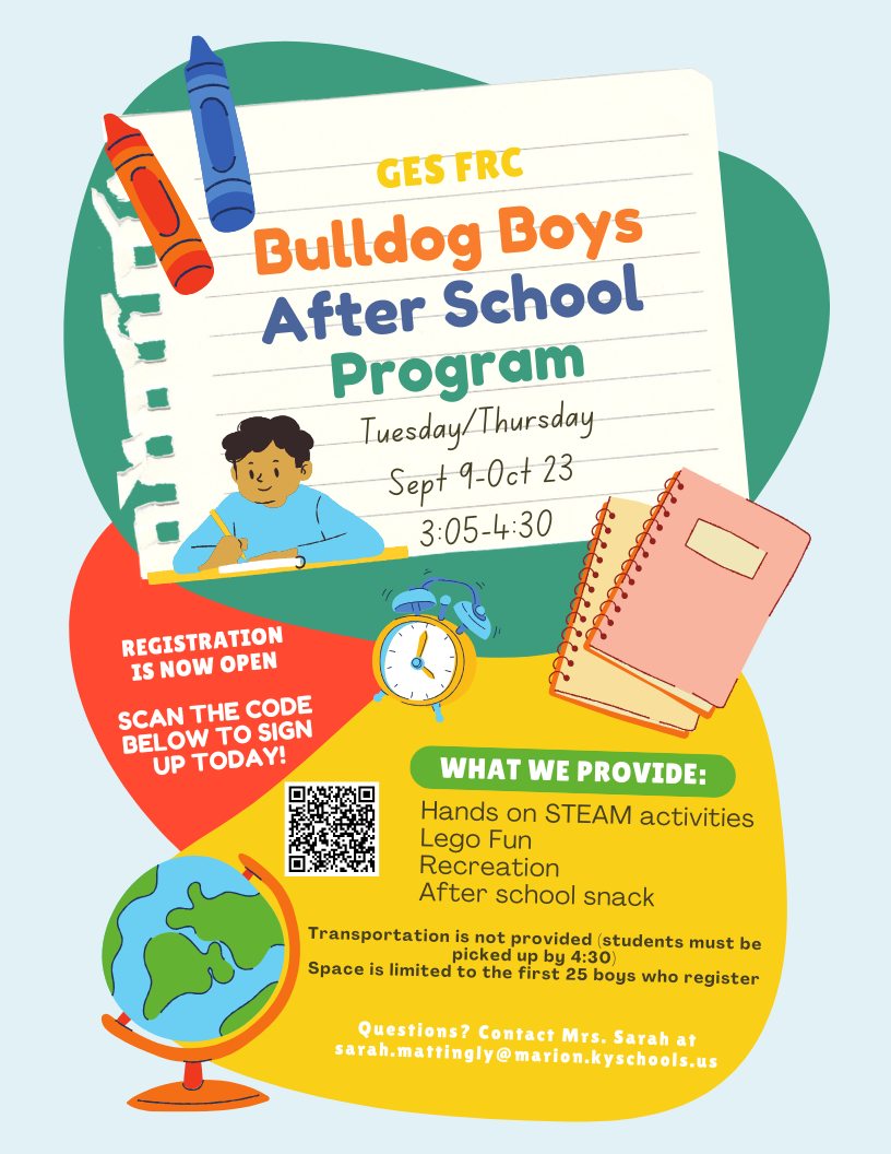 FRC after school program flyer
