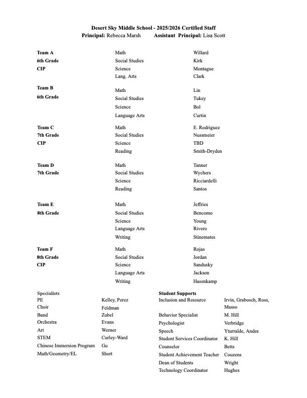 DSMS Certified List