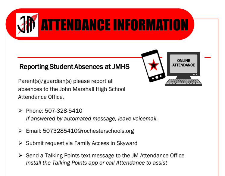 Attendance info sheet