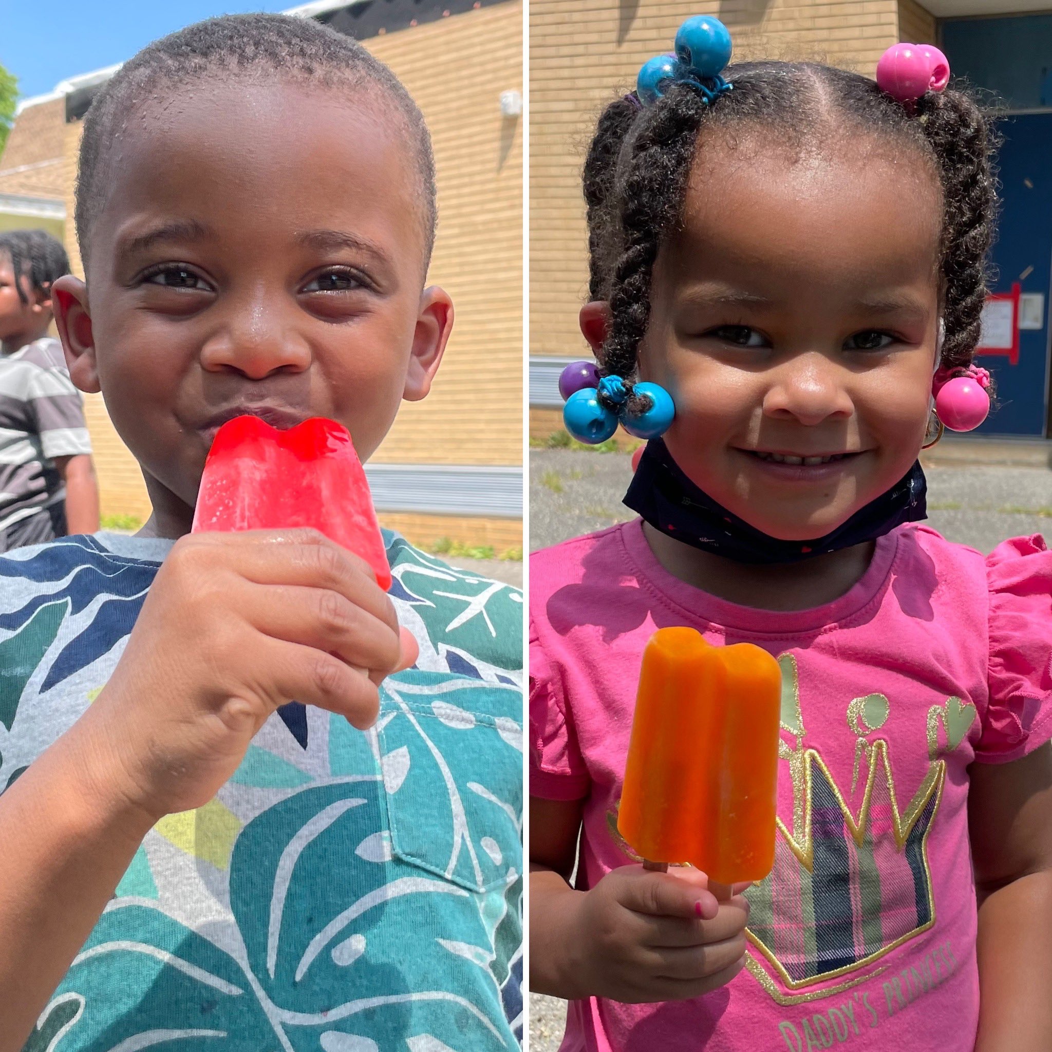 students and popsicles 
