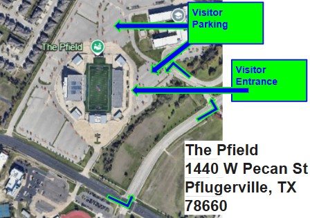 Pfield Visitors' Parking