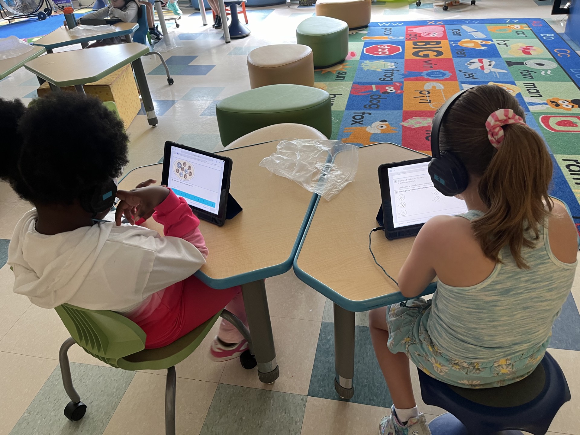 Students on iPads