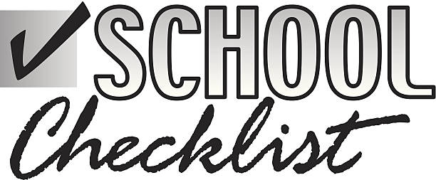 School Checklist clipart