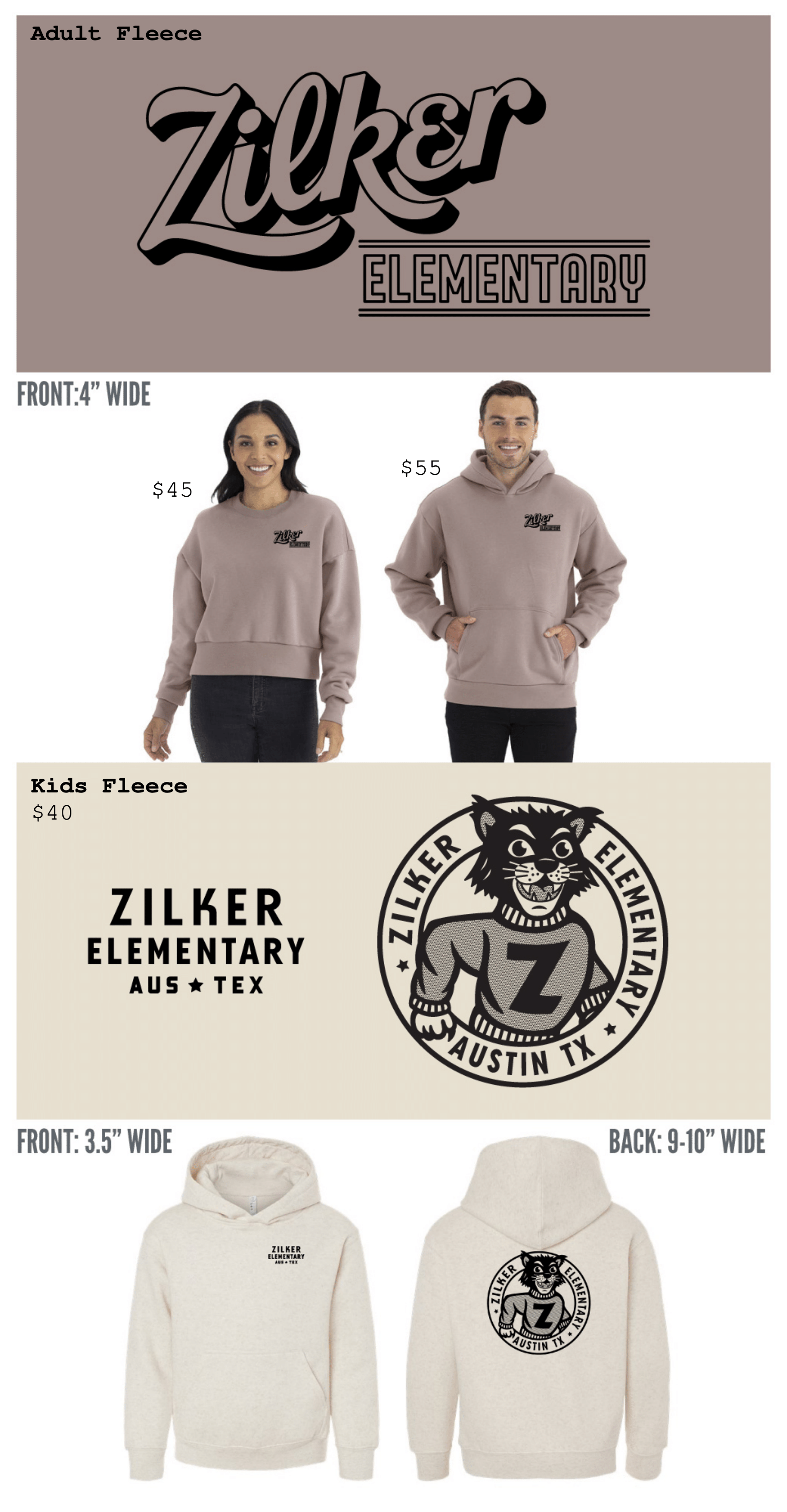 Flyer for Zilker Fleece