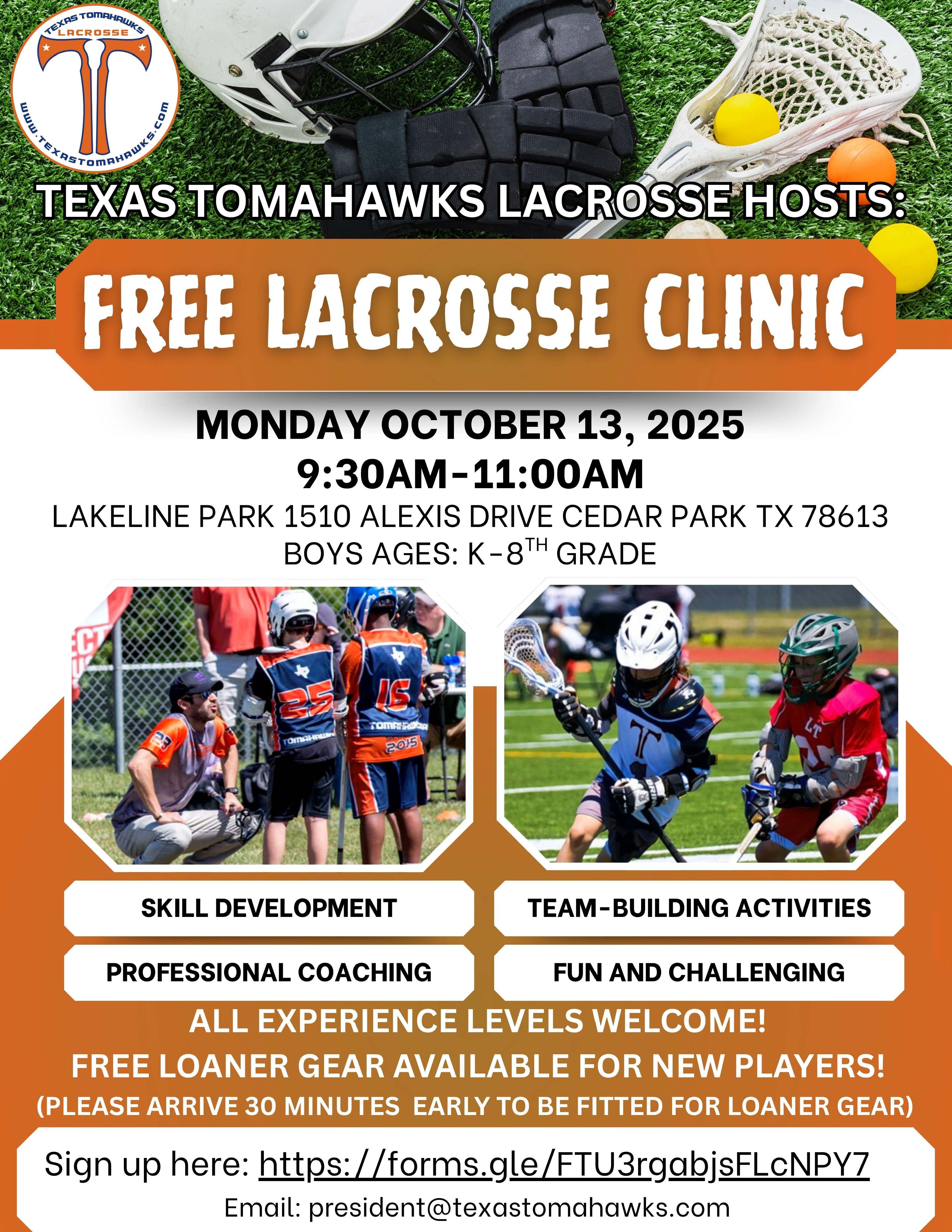 picture of students playing lacrosse and lacrosse equipment