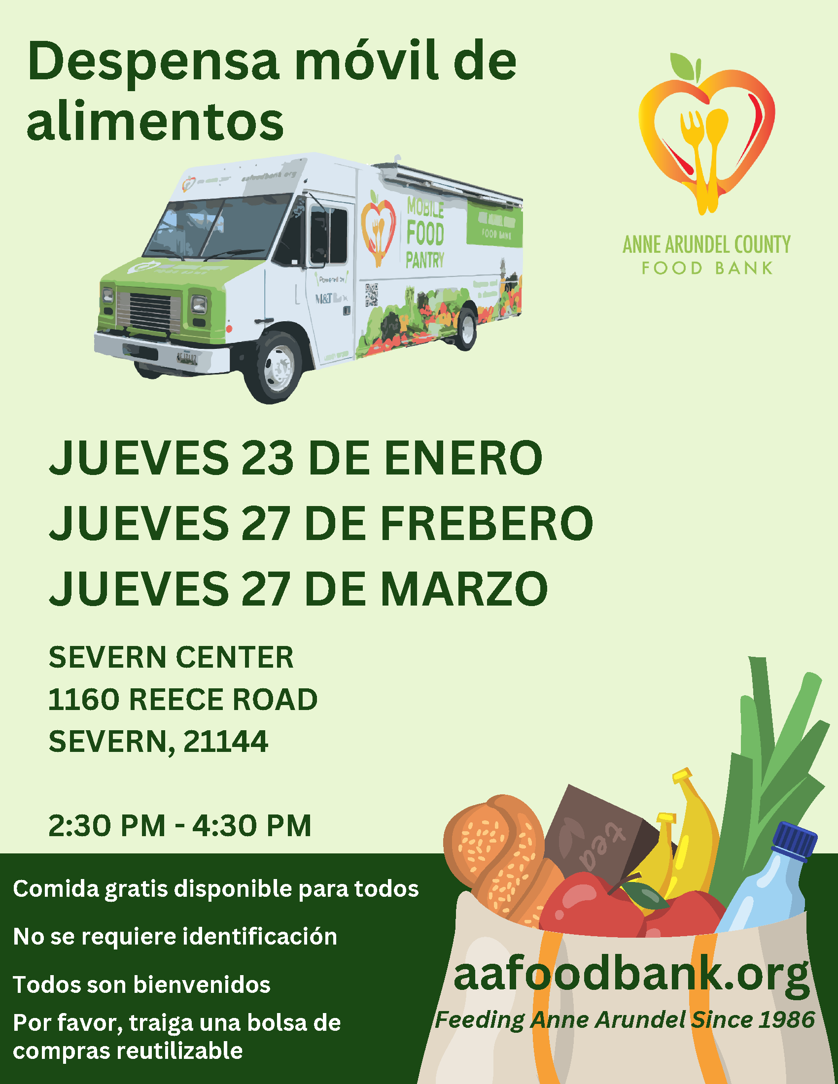 mobile food pantry spanish