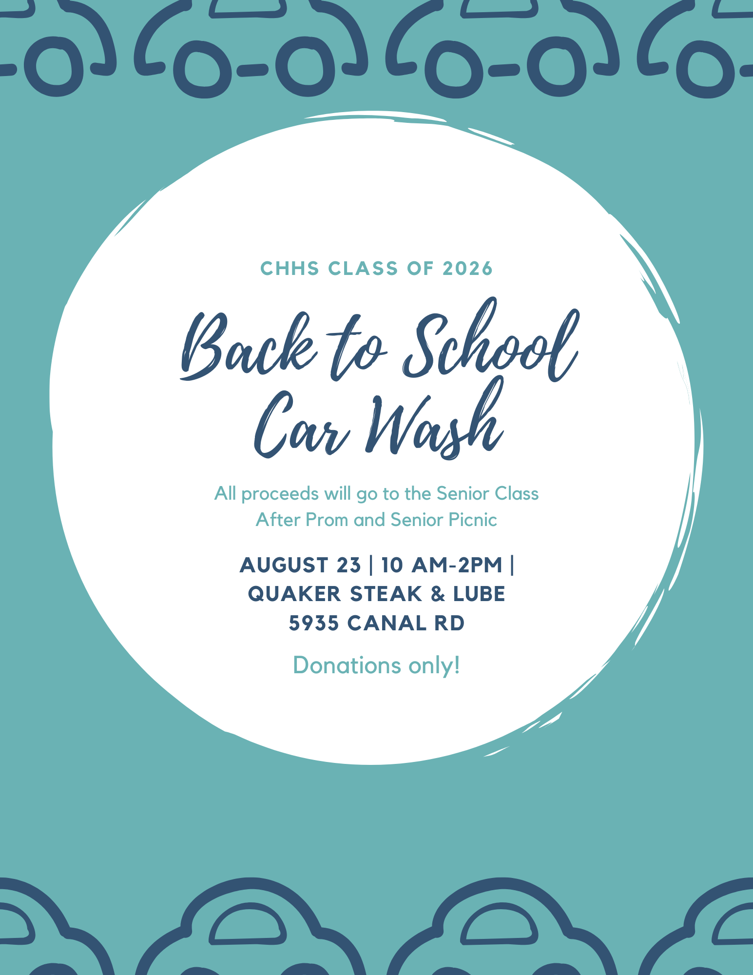 back to school car wash