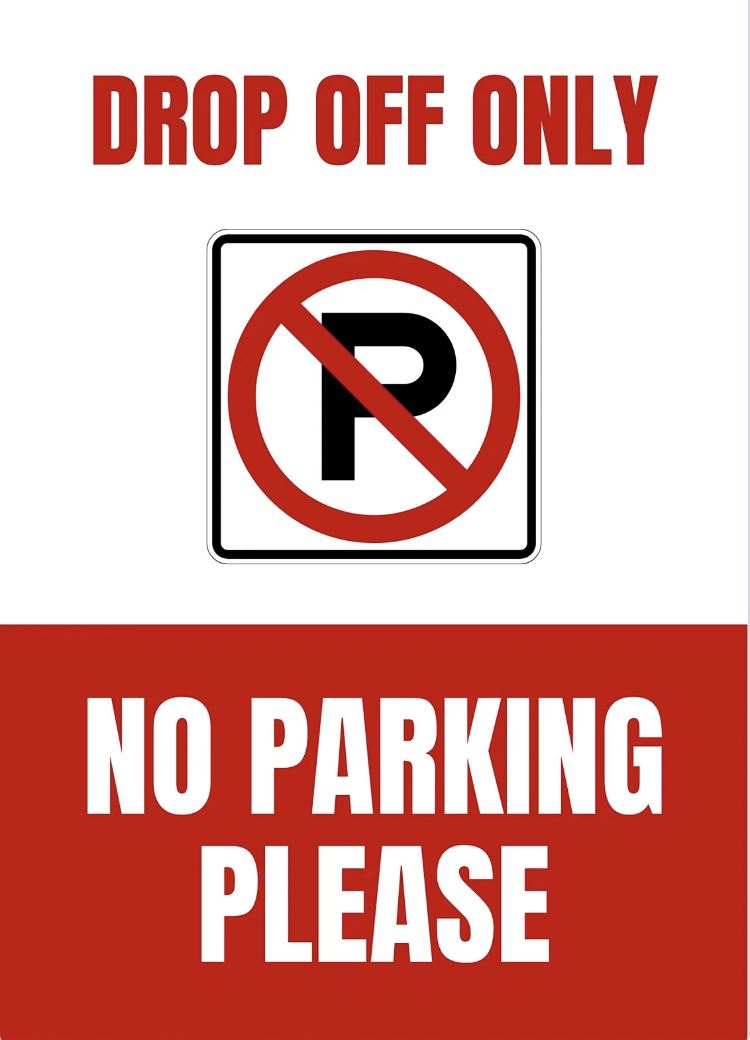 drop off only