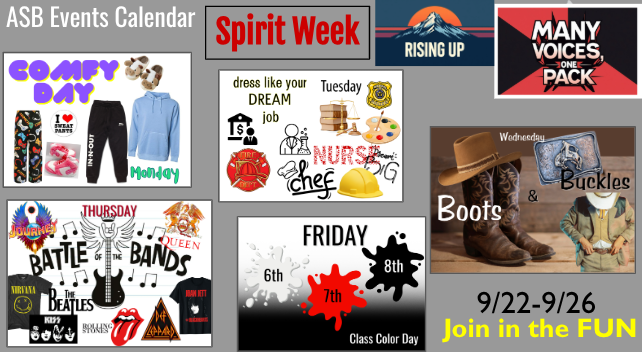 Spirit Week is coming