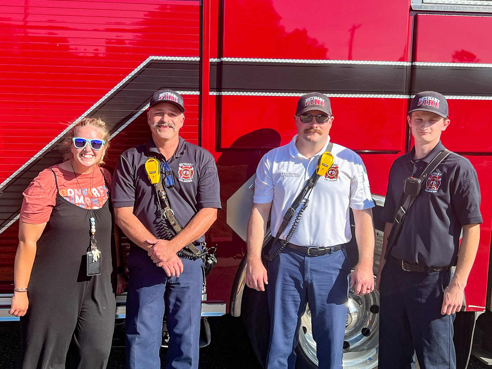 firefighters at WOES