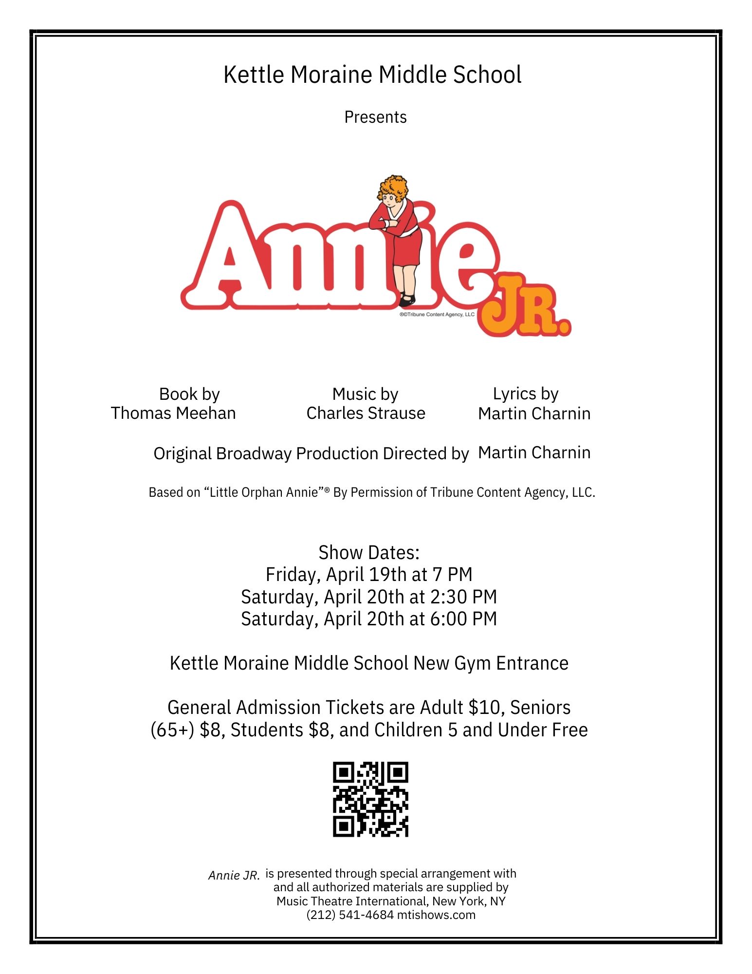 Annie Jr. Flyer