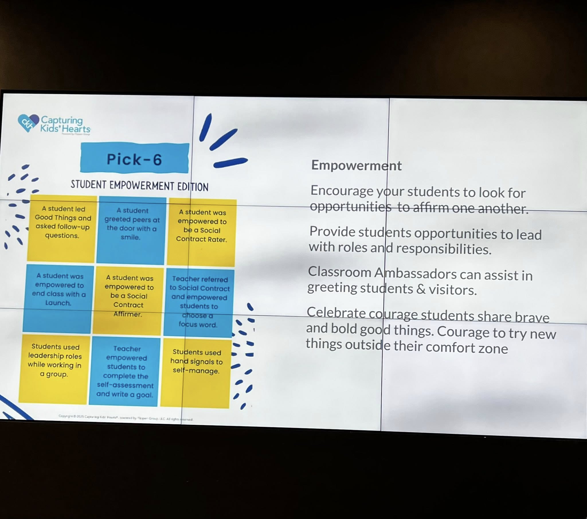 student giving a fist bump