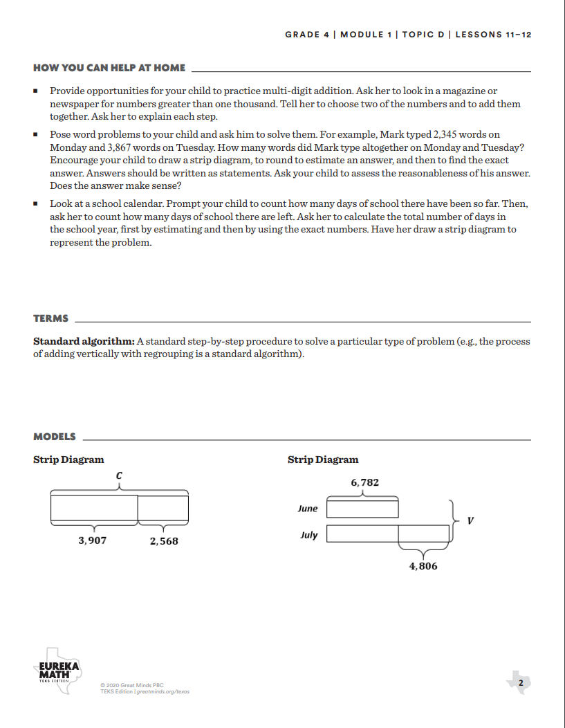 Grade 4 Eureka Help