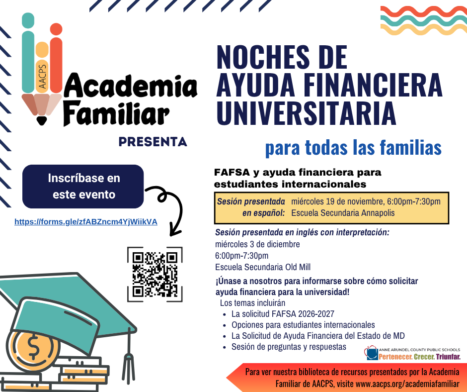 Noche de ayuda financiera universitaria