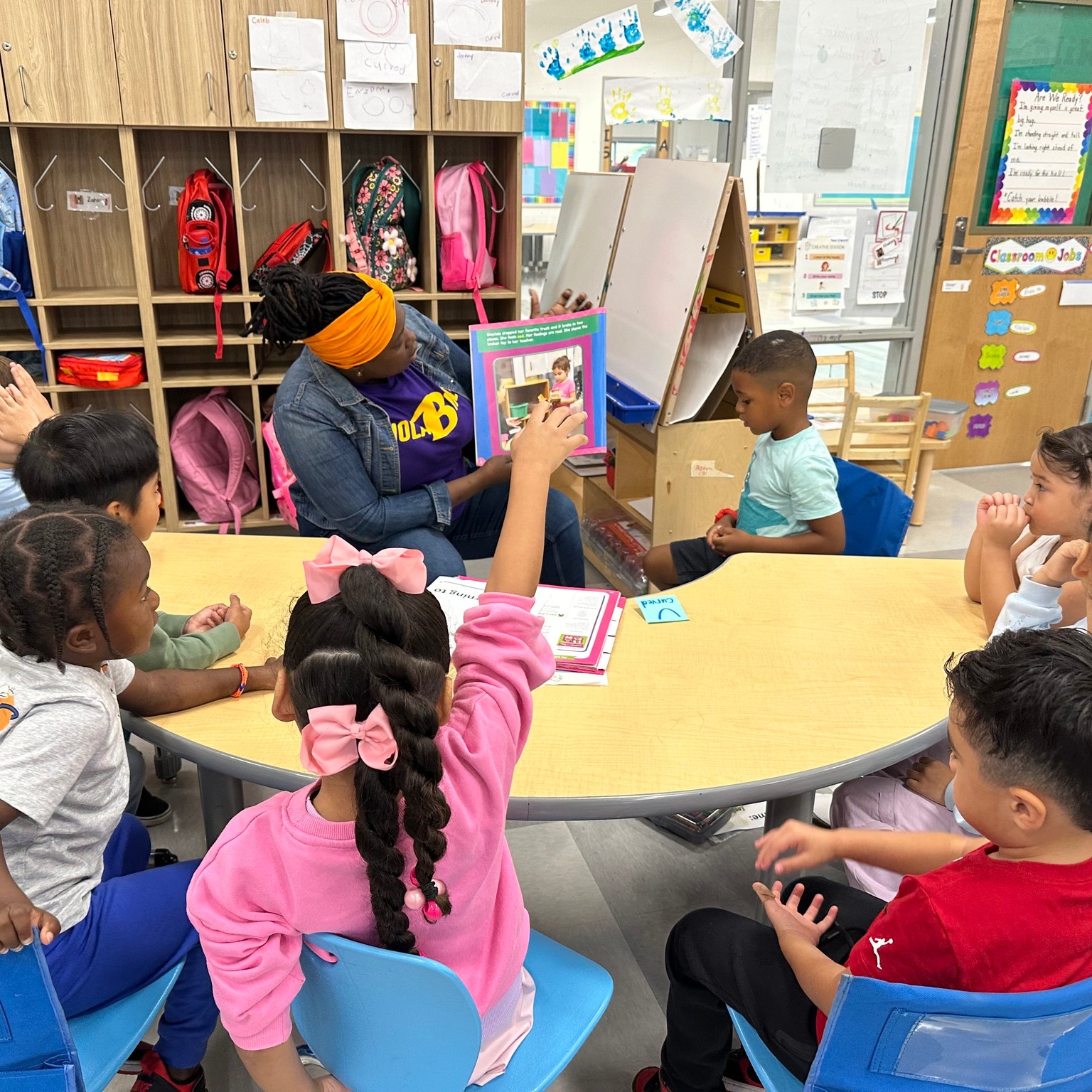 Pre-K small group at Holabird Academy