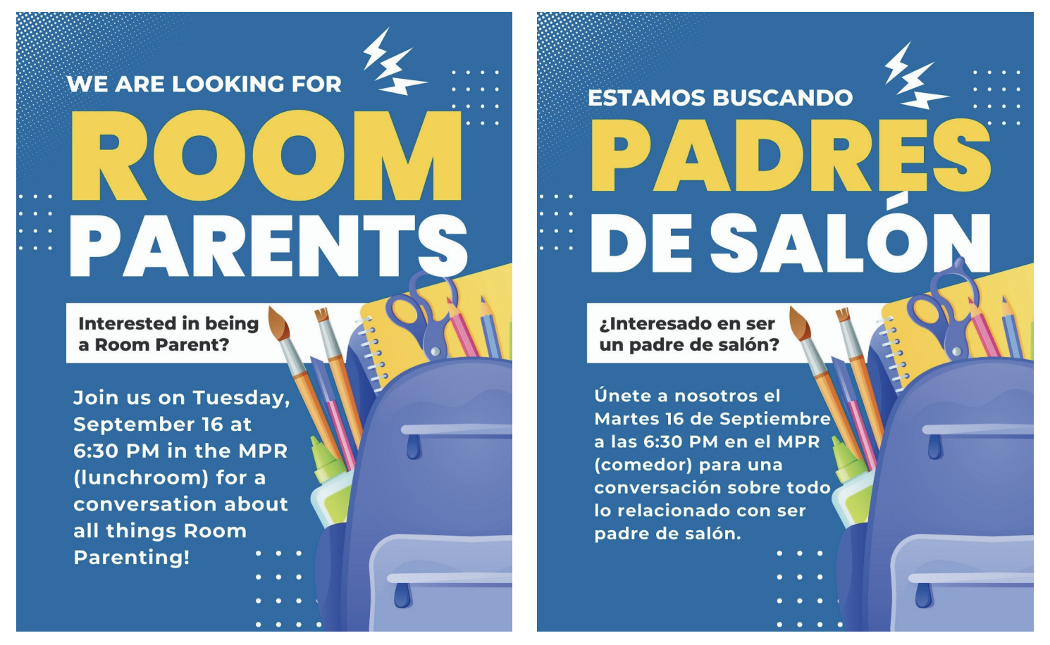 Room Parent Flyer