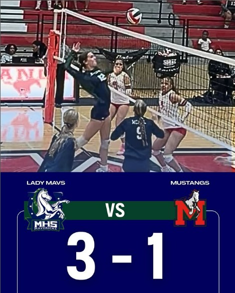Maverick Volleyball Beat Manor 3-1 on Friday Night!