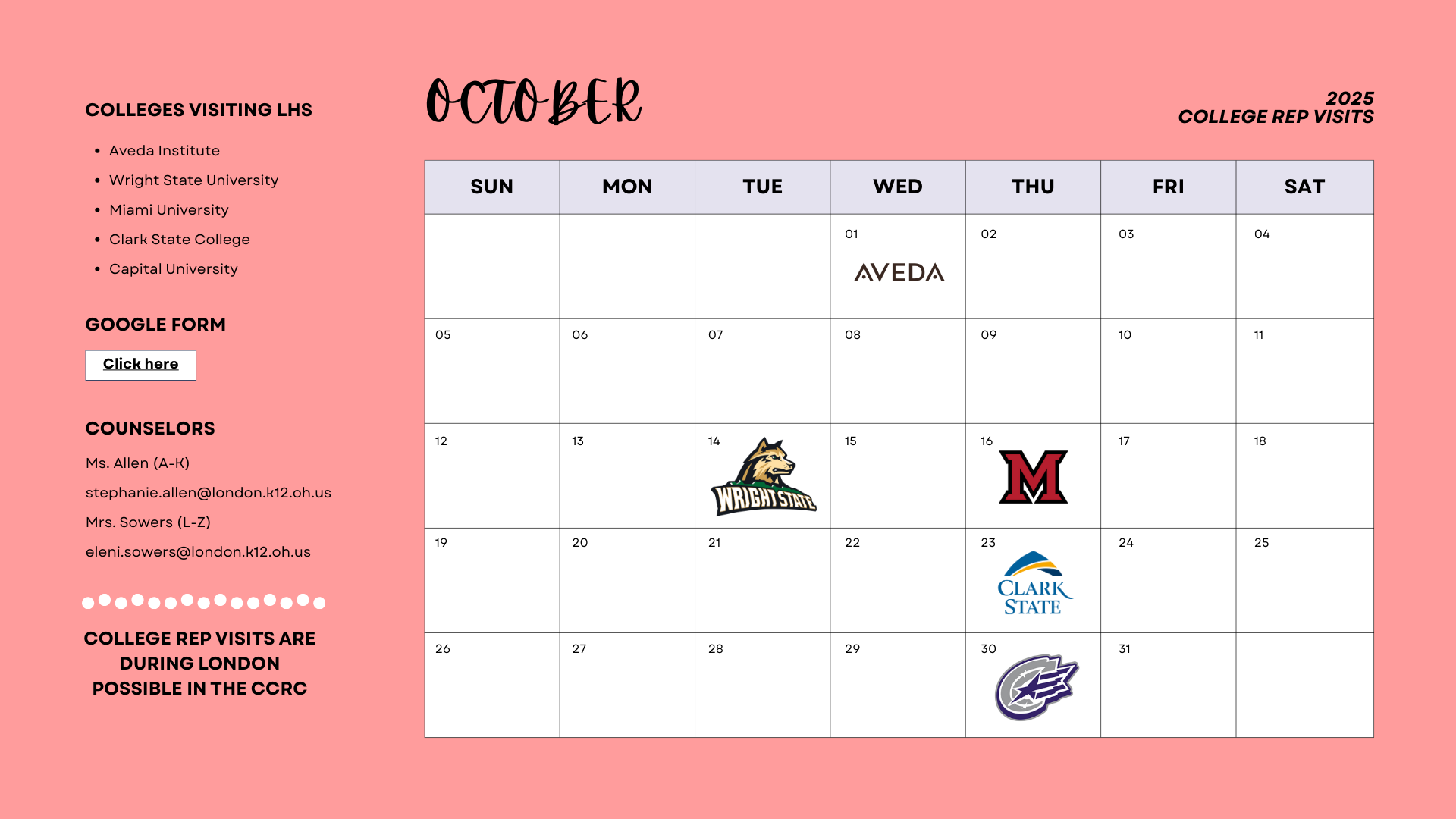 October Rep Visit