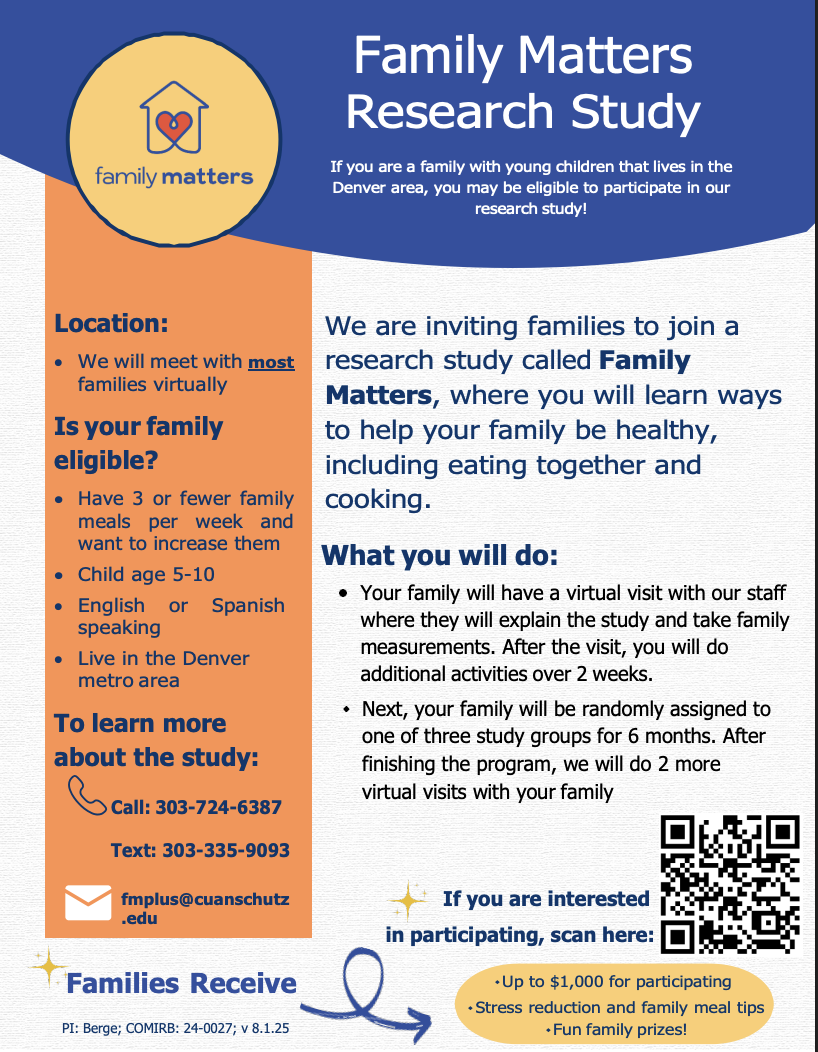 Family matters research study