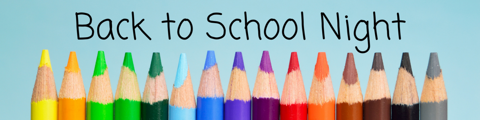 back to school night banners