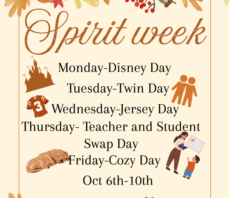 Spirit Week line up