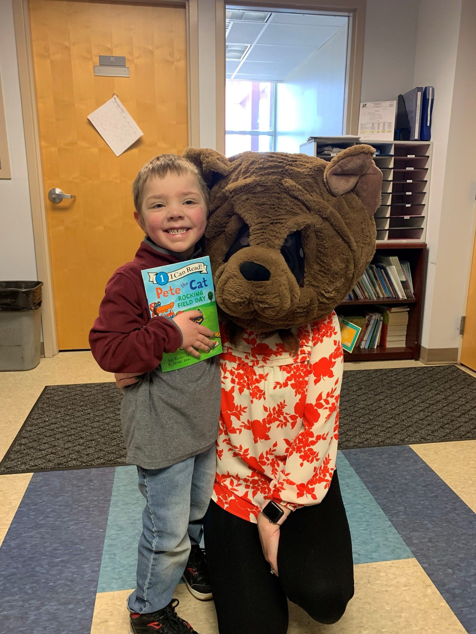 student with BEAR
