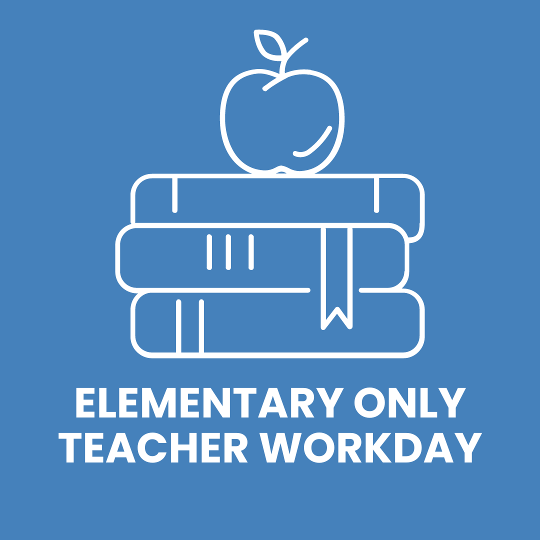 Apply on  top of books. Elementary Only Teacher Workday