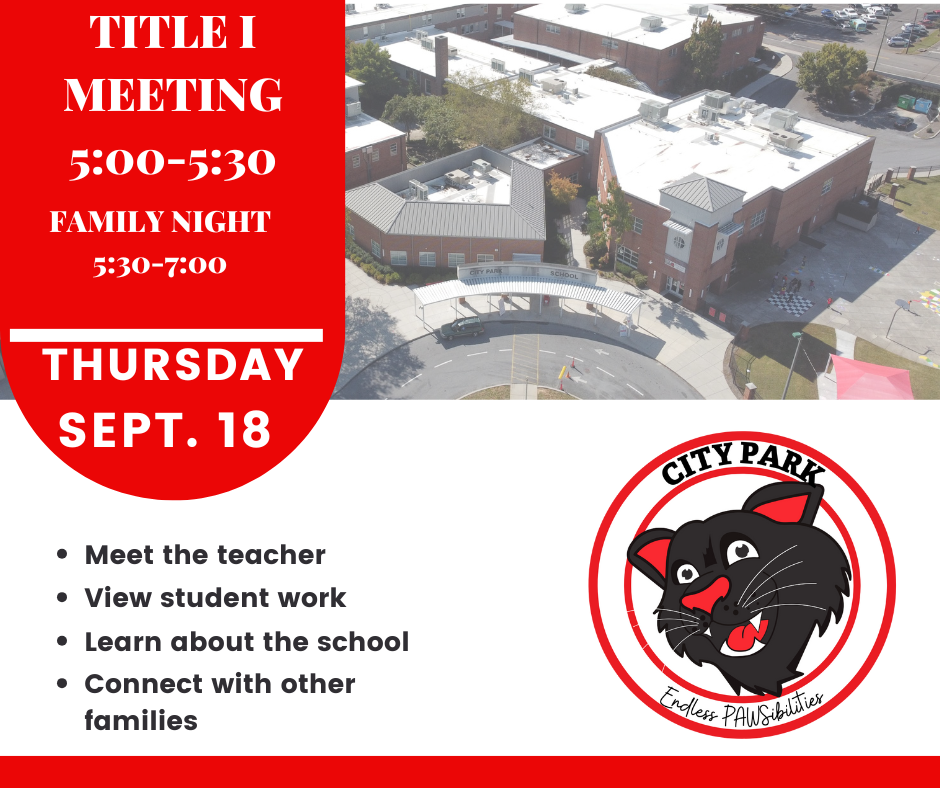 Title I Meeting/Open House Graphic 