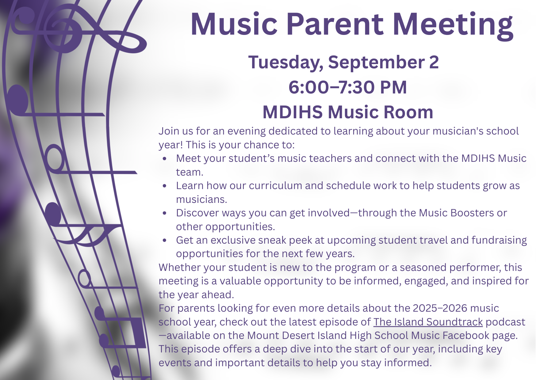 Music Parent Mtg