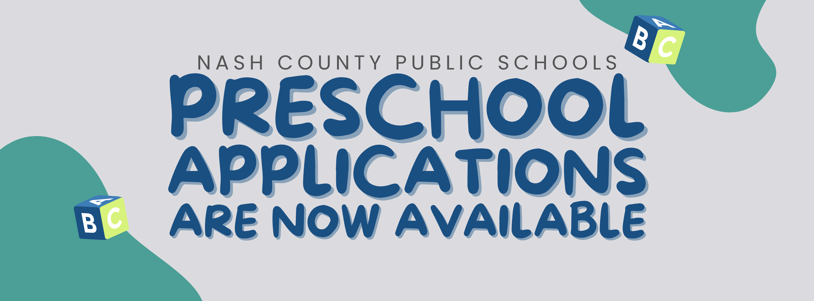 NCPS Preschool applicaiton are now available
