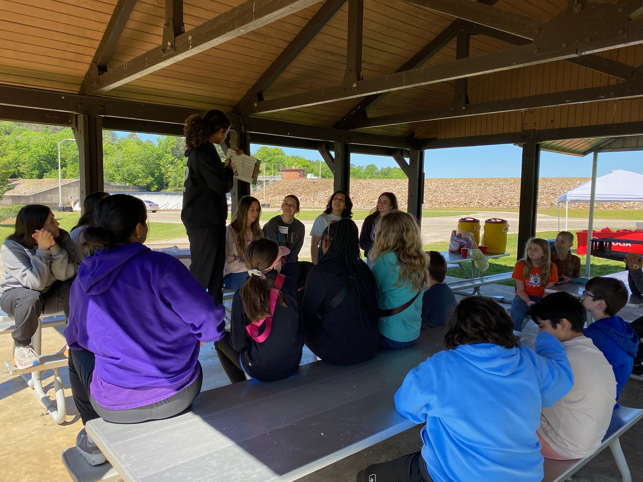 students listening