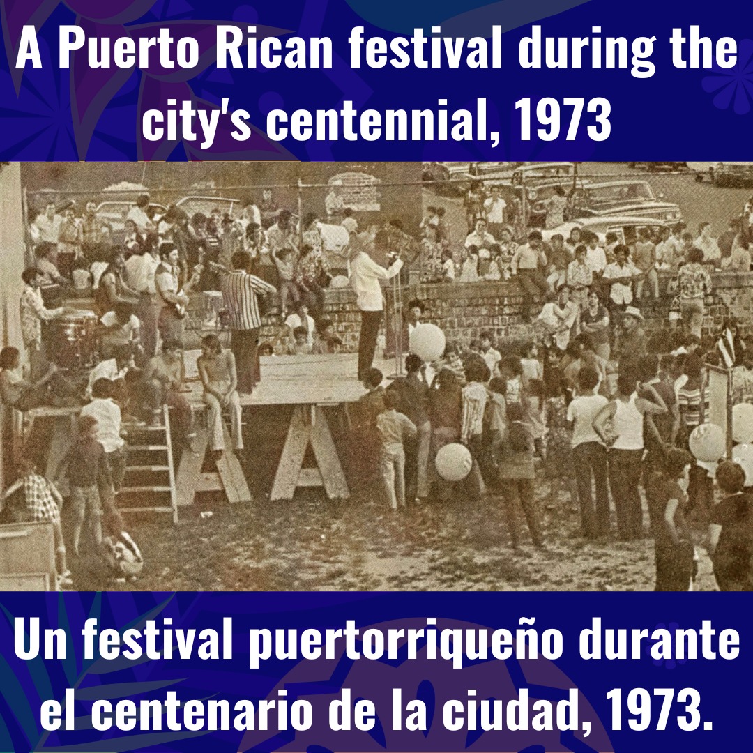 Historic photo from Puerto Rican festival in 1973